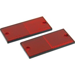 2x catadioptres homologués rouges - XL tools