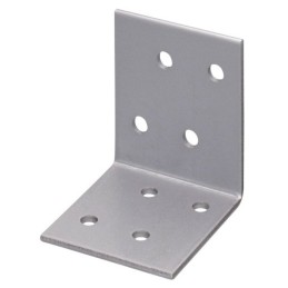 Equerre d'assemblage galvanisée perforée 2 mm