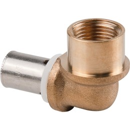 Raccord coudé PER à sertir - Femelle