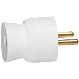 Fiches plastique 2P+T 16 A Legrand - Mâle - Sortie du câble par l'arrière