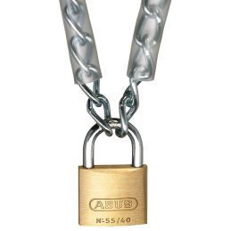 Cadenas laiton massif série 55 Abus - Anse 24 mm - Longueur 50 mm