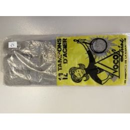 Tampon laine d'acier - Par 12