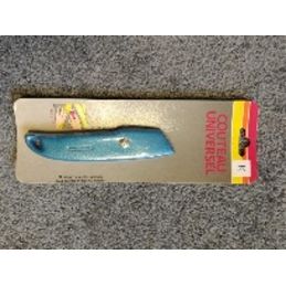 Couteau lino métal lame fixe