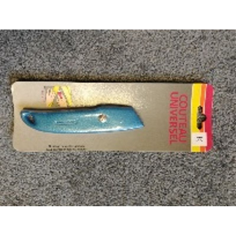 Couteau lino métal lame fixe