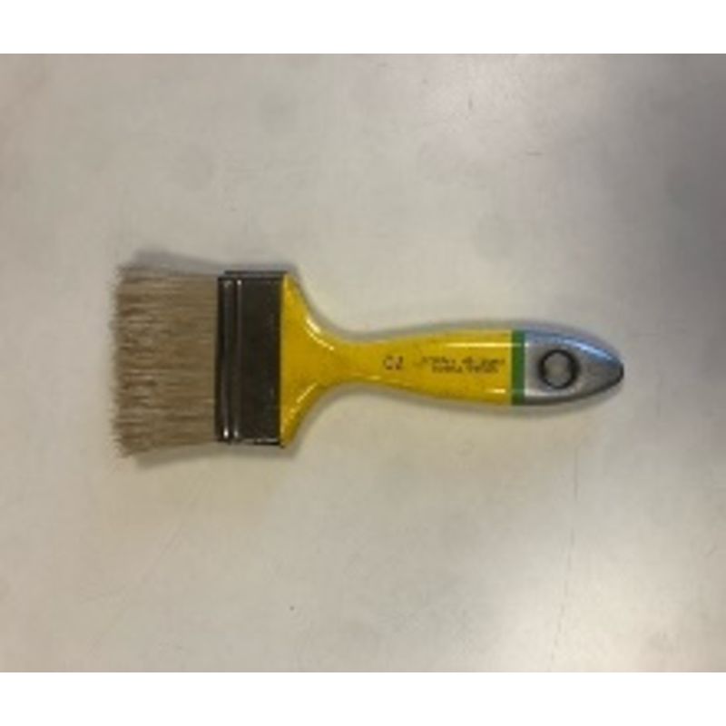 Pinceau jaune queue de morue à laquer moyenne en 70mm