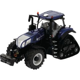 TRACTEUR A CHENILLES NEW HOLLAND T8.435 GENESIS SMARTTRAX BLUE POWER 1/32EME - Marge Models