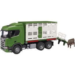 BETAILLERE SCANIA RSERIES AVEC UN ANIMAL 1/16EME - Bruder