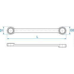 Clé droite trés longue