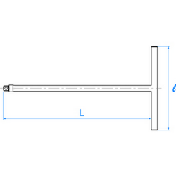 Clé en T carré King Tony