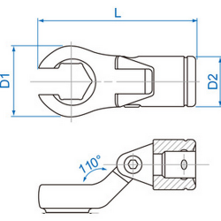 Douilles "CROWFOOT" standard 3351