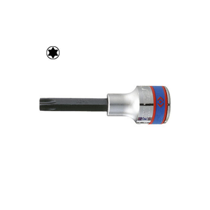 Douille tournevis Torx  1/2" (12.70mm)  Longueur 80mm 4033