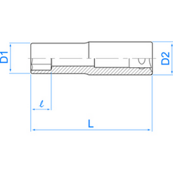 Douille torx très longue