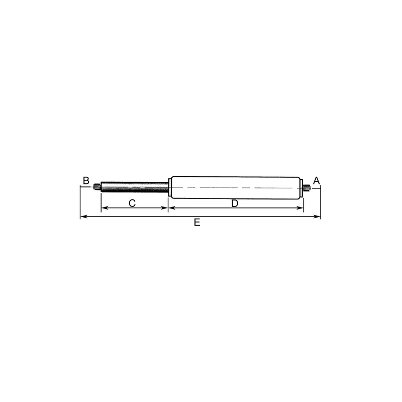 VERIN DE CABINE LG585 C250 100N