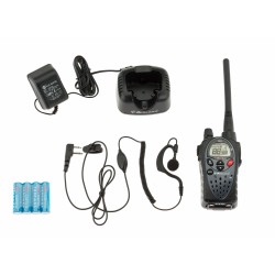 Talkie walkie Midland G9 noir et kit oreillettes