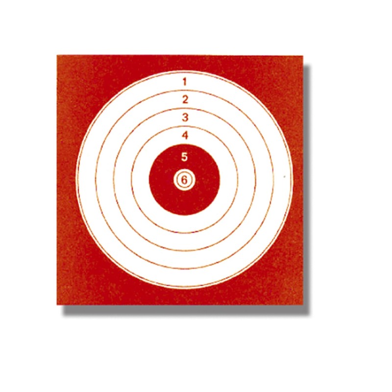Cibles cartons 14x14 paquet de 100 pieces
