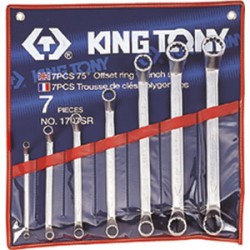 Trousse de clés polygonales contrecoudées pouces - 7 pièces - 1707SR