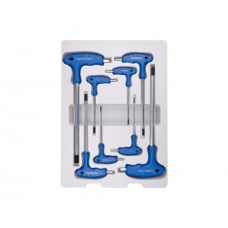 Thermoformé de clés mâles 6 Pans à poignée en l métrique - 8 pièces - 22208MR