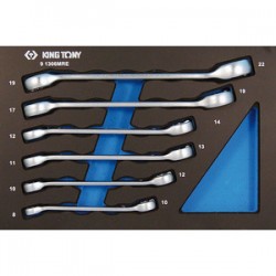 Plateau Evawave de clés à tuyauter métriques - 6 pièces - 91306MRE