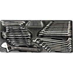 Thermoformé de clés métriques et pouces - 38 pièces - 990138CR