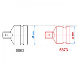 Adaptateur réducteur 3/4" (19.05 mm) - 6874