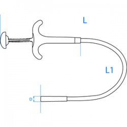 Doigt magnétique à poussoir 13.5 mm - 212418