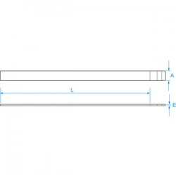 Réglets inox flexibles 1 mm - 7906112