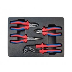 Thermoformé de 4 pinces électriciens  King Tony