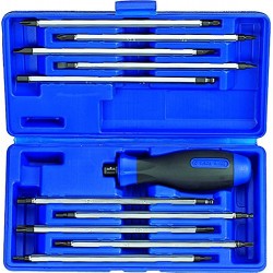 Coffret de tournevis à lames réversibles - 11 pièces
