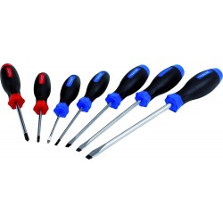 7 tournevis à fente et PHILLIPS King Tony 30117mr