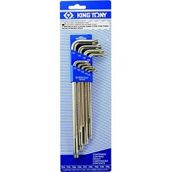 Jeu de clés mâles longues RESISTORX en étui - 9 pièces