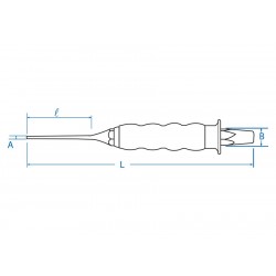 Chasse-goupilles gainés  marque King Tony