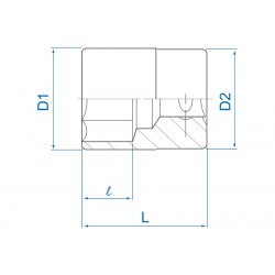 Douille 12 pans King Tony