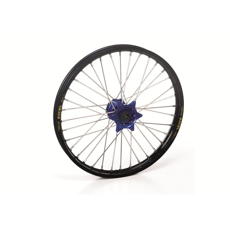 ROUE AV. HAAN WHEELSHVA/KTM / 21X1.60 JANTE NOIRE MOYEU BLEU