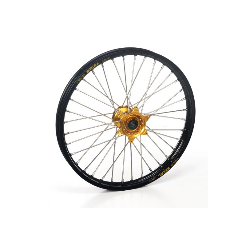 ROUE AV. HAAN WHEELS21X1.60X36T/KTM HVA 15-17 JANTE NOIRE MOYEU OR