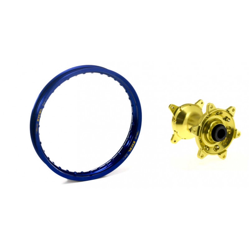 ROUE AV TC85 14-1619X1 40X32T/GRANDE ROUE JANTE BLEU MOYEU OR