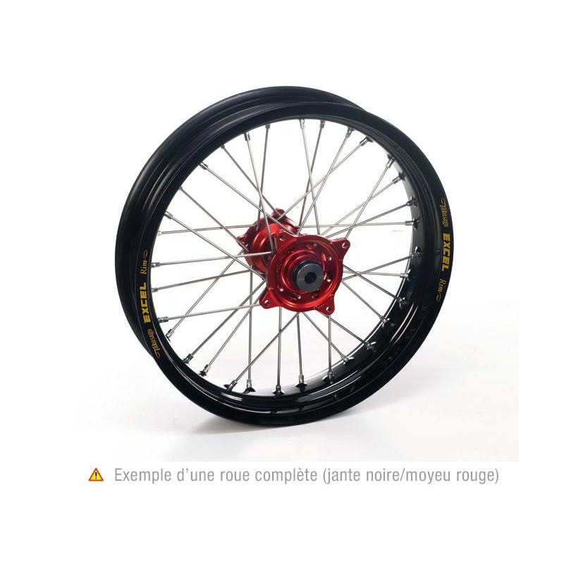ROUE AR. HAAN WHEELSCR125R 02-07 / 19X1.85 JANTE NOIRE MOYEU ROUGE