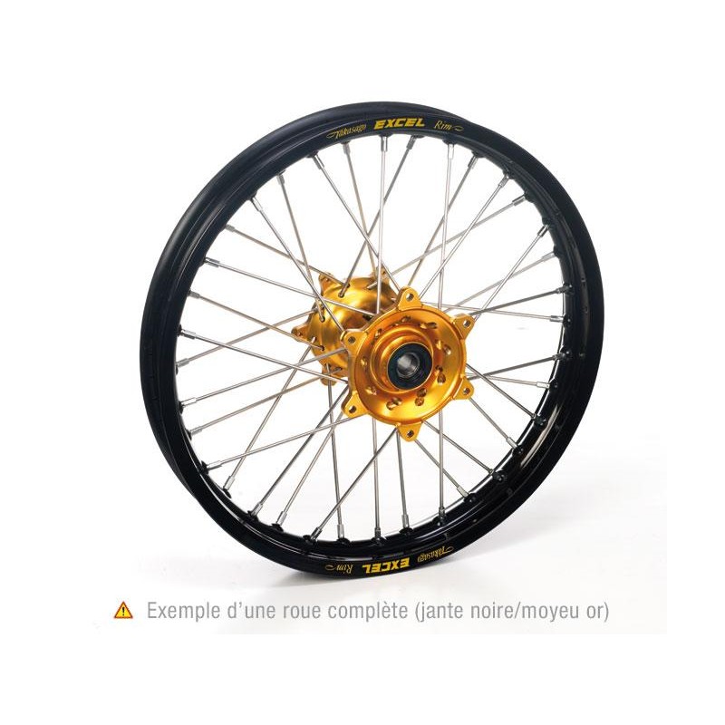 ROUE AV RM125/250 99-0821x1 60x36T JANTE NOIRE MOYEU OR