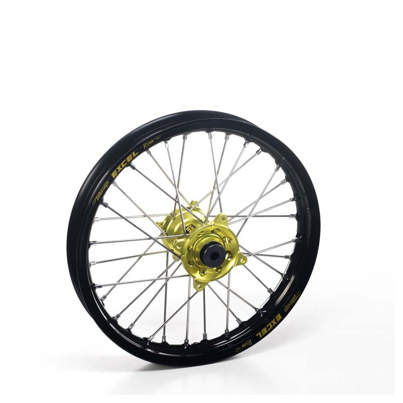 ROUE AR RM125 99-0819x1 85x36T JANTE NOIRE MOYEU JAUNE