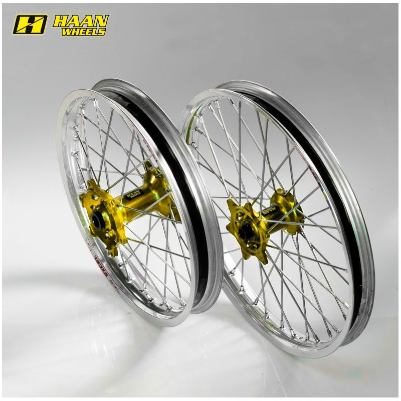 ROUE AV SX/SXF125&+ 03-13EXC/EXCF/ 21X1 60X36T JANTE ALU MOYEU OR