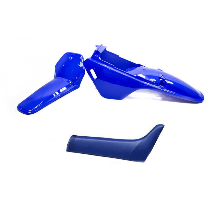 KIT PLASTIQUES+SELLE ARTYAMAHA PW80 COULEUR BLEU/SELLE BLEU