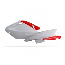 PLAQ. LATERALES POLISPORTCRF250R 04-05 BLANC/ROUGE