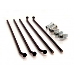 JEU DE RAYONS HAAN WHEELSEXC/EXC-F 125 &+ 97-17 36 RAYONS 18'/NOIR