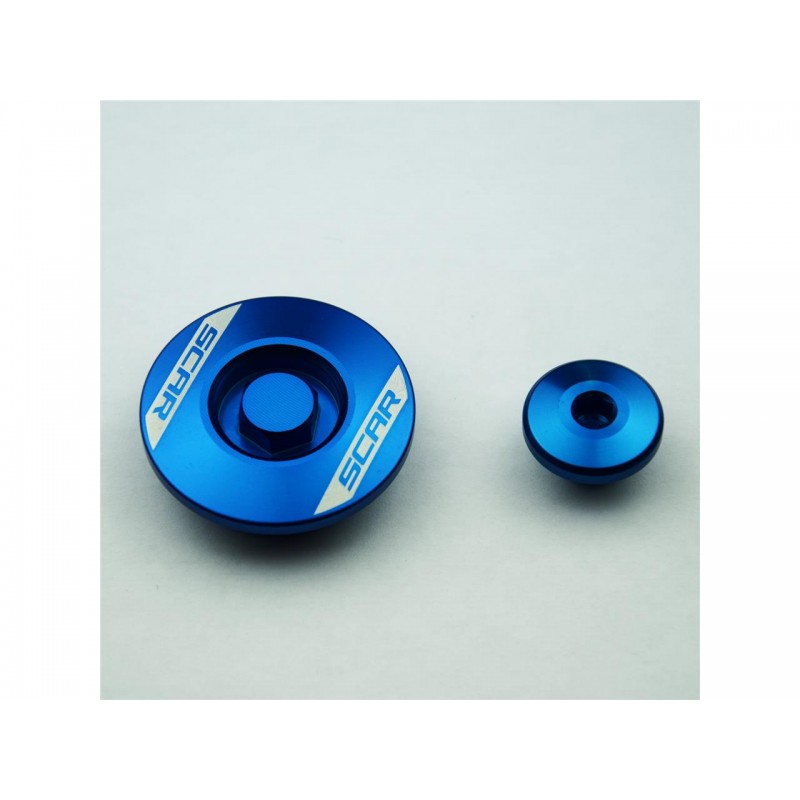 BOUCHON MOTEUR LAT. SCARYZF450 10-13 BLUE