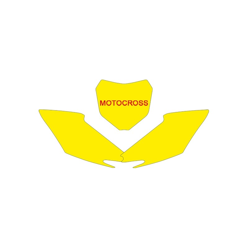 FONDS PLAQUE CRF450 '13JAUNE YELLOW