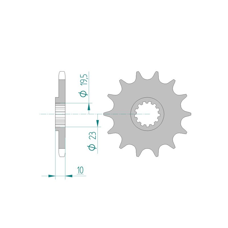 PIGNON AFAM ACIER ANTI-BOSUZUKI RM 250 13D - 22303 - 520