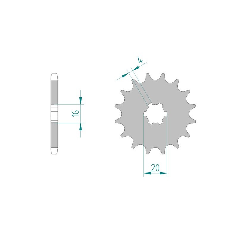 PIGNON AFAM ACIER ANTI-BOSUZUKI RM 85 13D - 28200 - 520