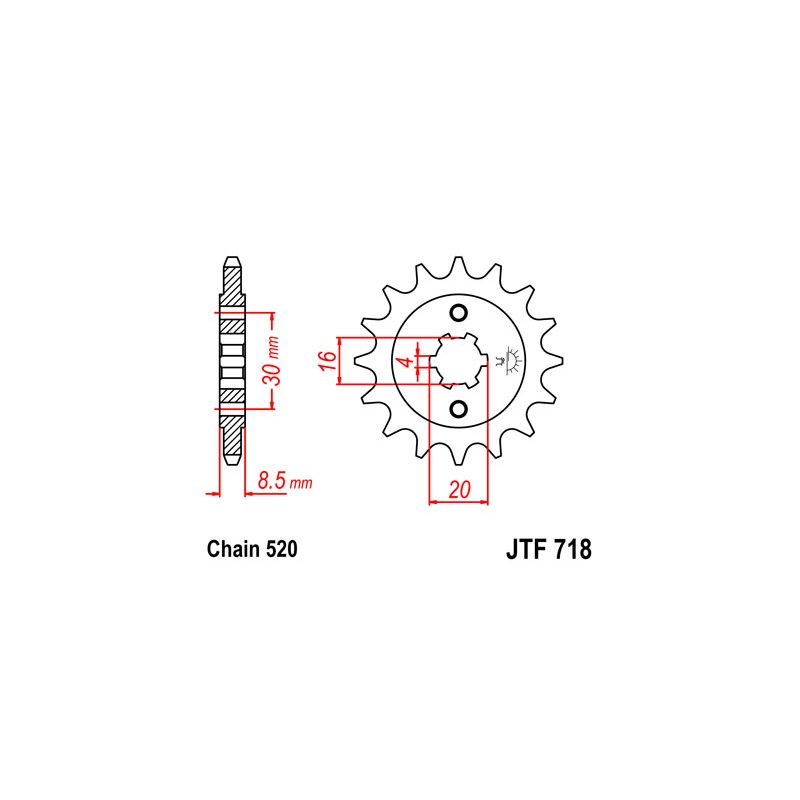 PIGNON JT 12 DENTSSTEEL