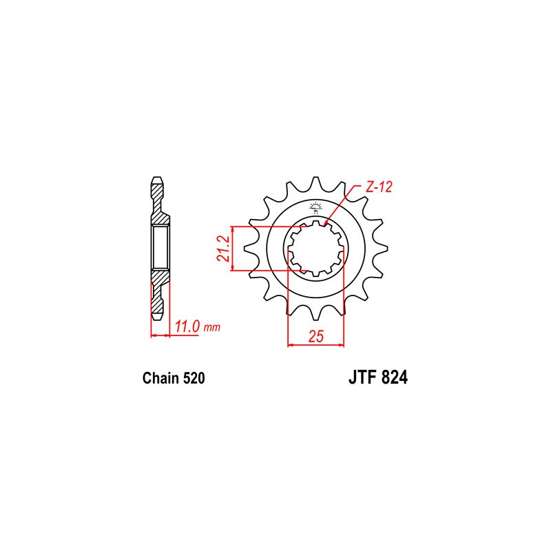 PIGNON 15 DENTSSM450R '04-05 TE610E '99-05