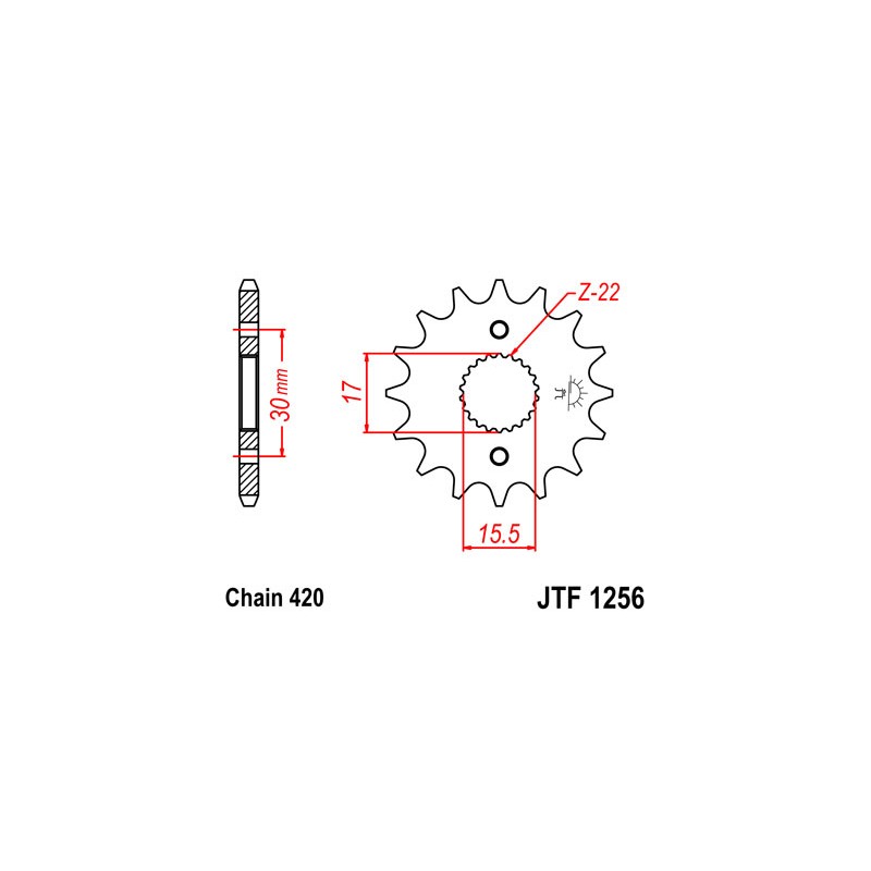 PIGNON JT 15 DENTSSTEEL