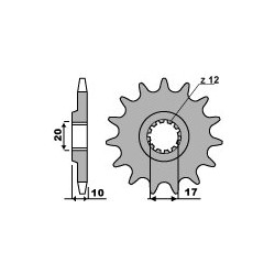 PIGNON 13 DENTSHVA CR125 '98-10 WR125 '98-12